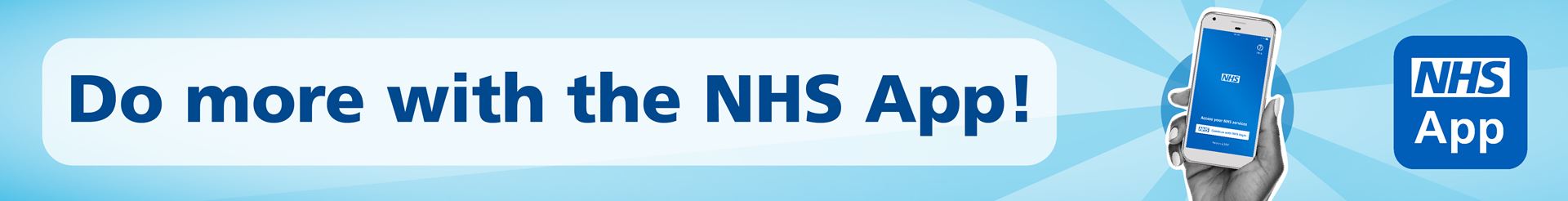 Do more with the NHS App - Banner